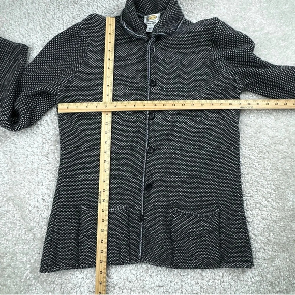 TALBOTS Wool Knit Button Long Cardigan Sweater. Layer Mature Staple Classic XL - Picture 8 of 9